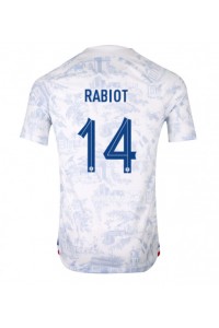Frankrike Adrien Rabiot #14 Fotballdrakt Borte Klær VM 2022 Korte ermer